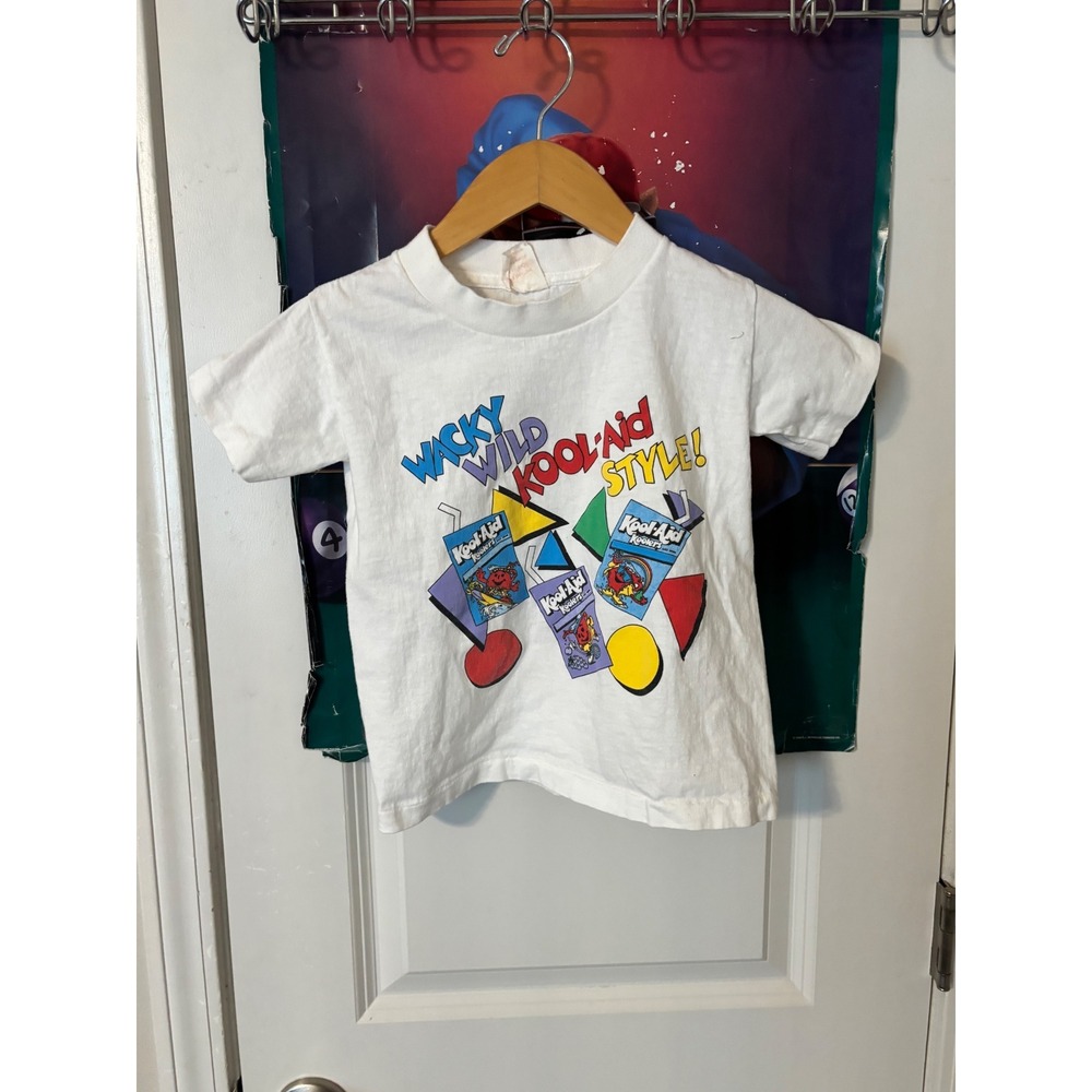 Vintage 90s Kool-Aid Koolers Wacky Wild Style Promo T-Shirt White baby girl Tee